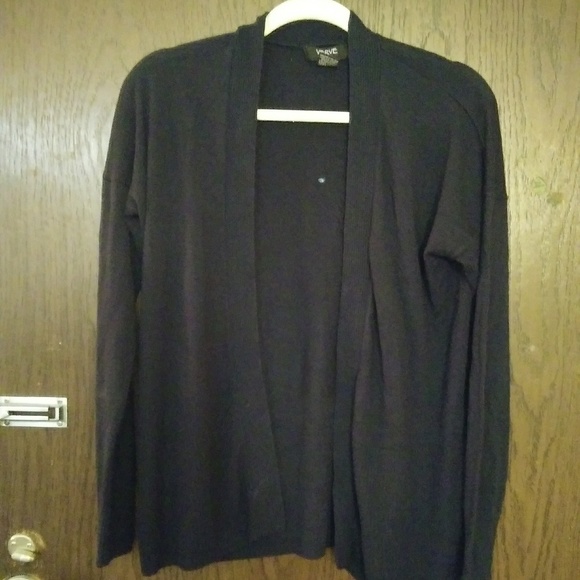 Verve Ami Sweaters - Verve navy blue long sleeve cardigan